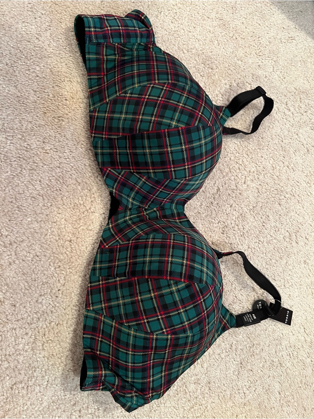 Torrid Dream Wire-Free Lightly Lined Bra in Hot Toddy Adenturine 46B NWT